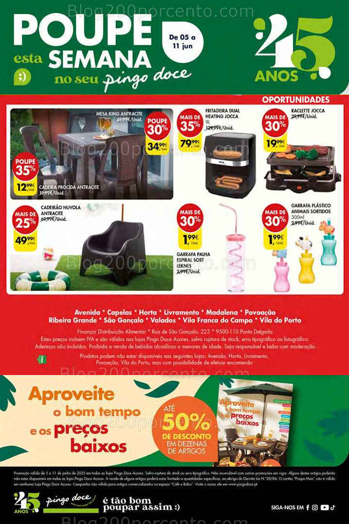 Antevisão Folheto PINGO DOCE Bazar Açores Promoções de 5 a 11 junho casa