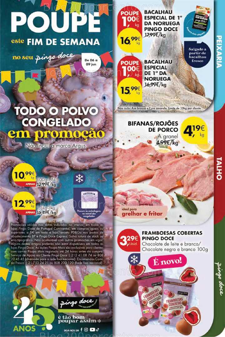 Antevisão Folheto PINGO DOCE Promoções Fim de Semana - 6 a 9 junho all