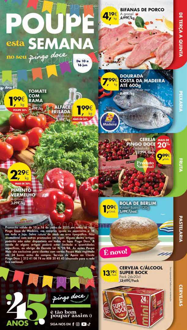Antevisão Folheto PINGO DOCE Madeira Promoções de 10 a 16 junho all