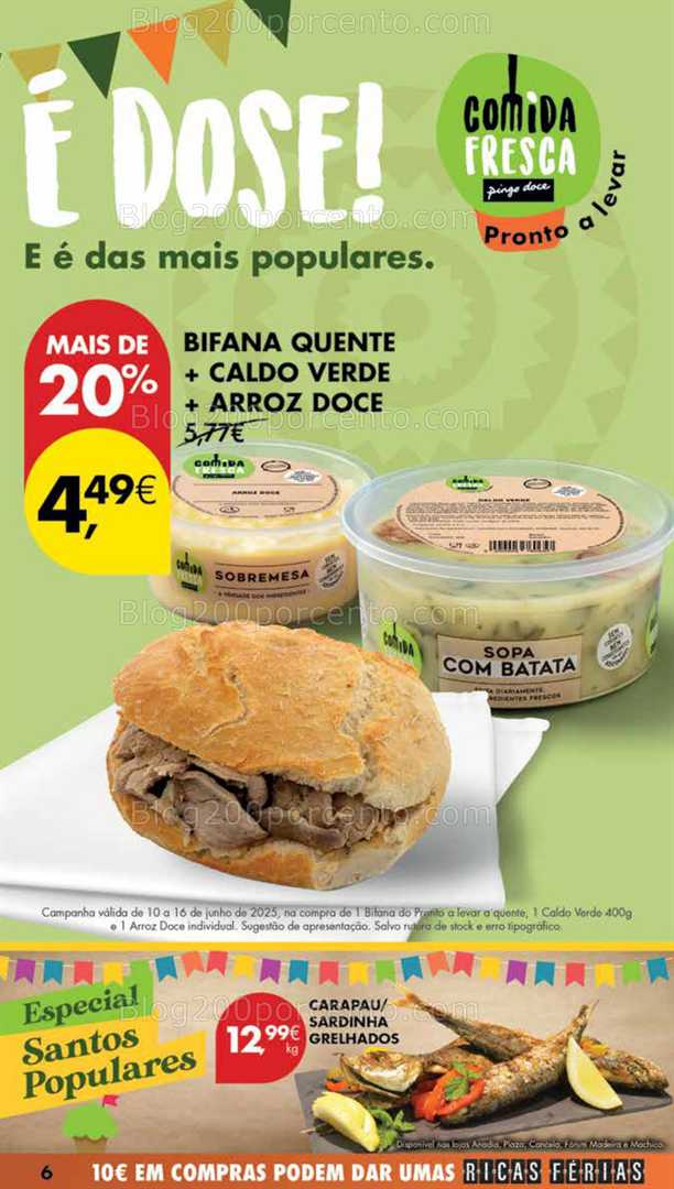 Antevisão Folheto PINGO DOCE Madeira Promoções de 10 a 16 junho all