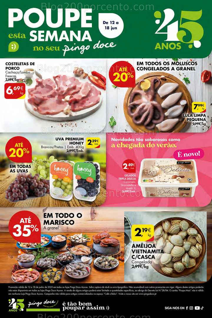 Antevisão Folheto PINGO DOCE Açores Promoções de 12 a 18 junho all