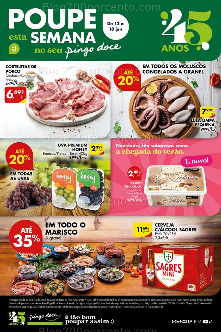 Antevisão Folheto PINGO DOCE Açores Promoções de 12 a 18 junho all