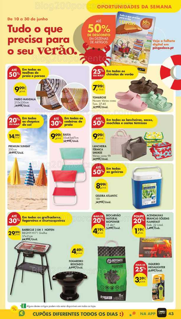 Antevisão Folheto PINGO DOCE Lojas Grandes Promoções de 17 a 25 junho bazar