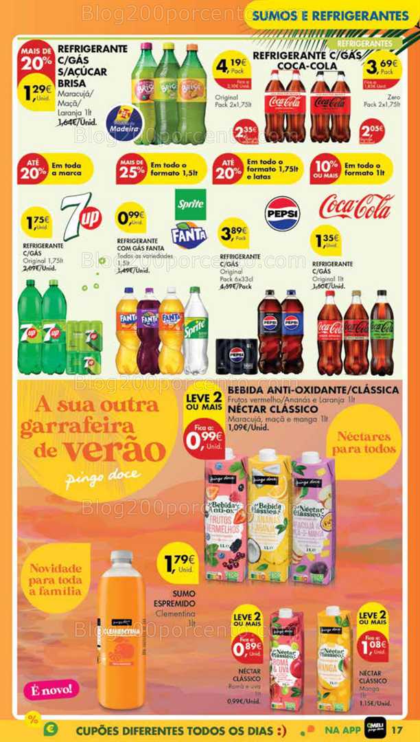 Antevisão Folheto PINGO DOCE Madeira Promoções de 17 a 25 junho all