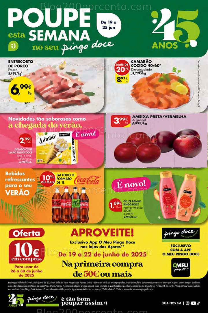 Antevisão Folheto PINGO DOCE Açores Promoções de 19 a 25 junho all