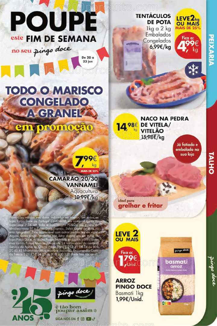 Antevisão Folheto PINGO DOCE Promoções Fim de Semana - 20 a 23 junho all