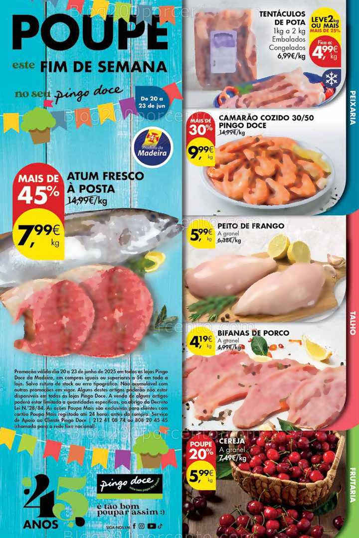 Antevisão Folheto PINGO DOCE Madeira Promoções Fim de Semana - 20 a 23 junho all