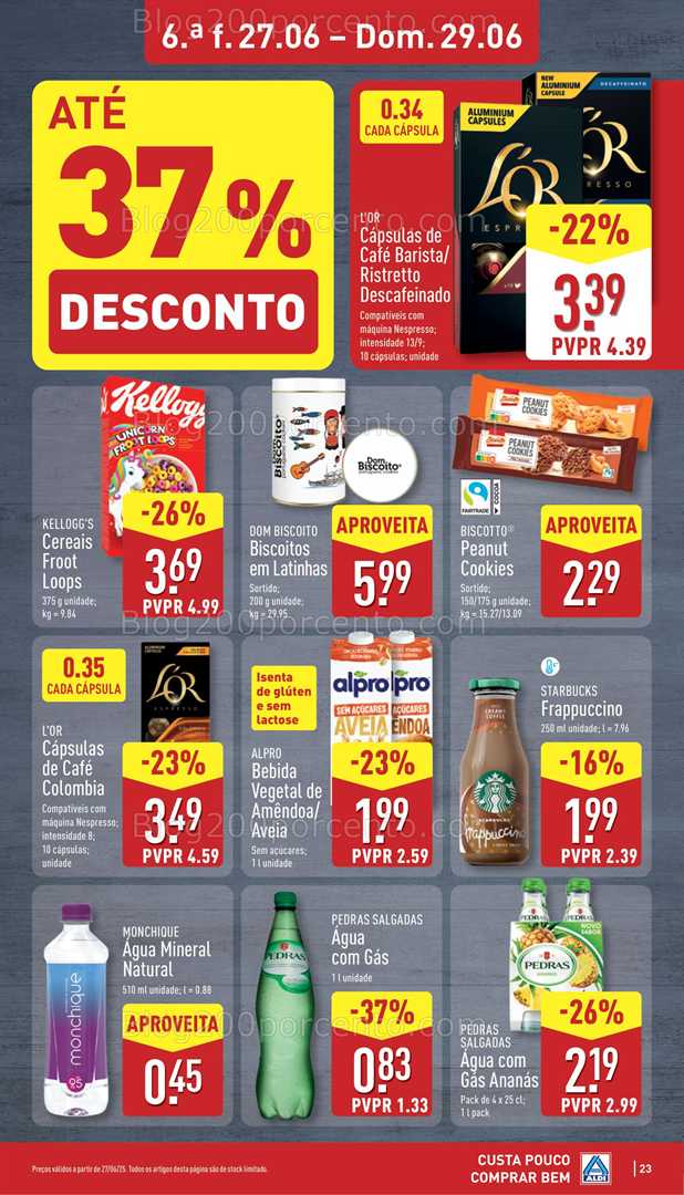Antevisão Folheto ALDI Promoções de 23 a 29 junho all