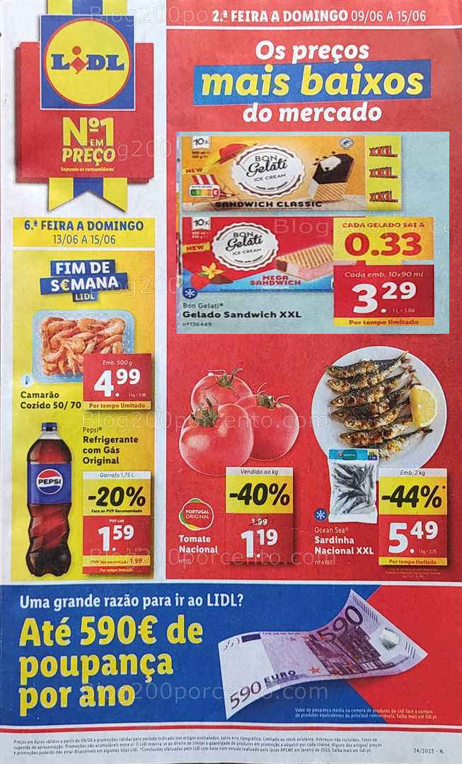Antevisão Folheto LIDL Promoções de 9 a 19 junho supermercado