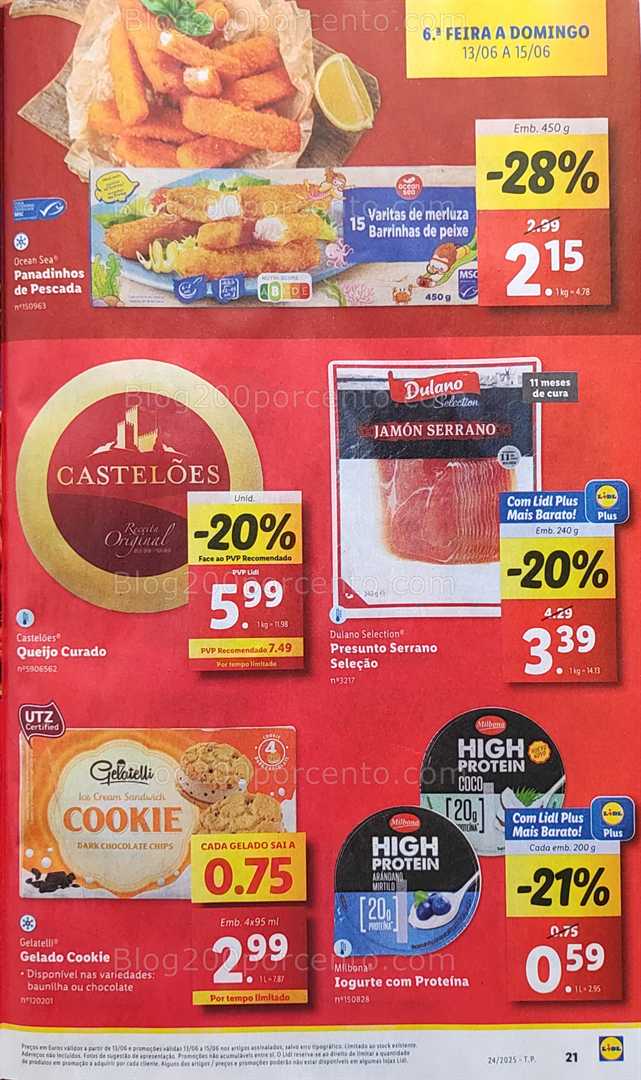 Antevisão Folheto LIDL Promoções de 9 a 15 junho fim de semana