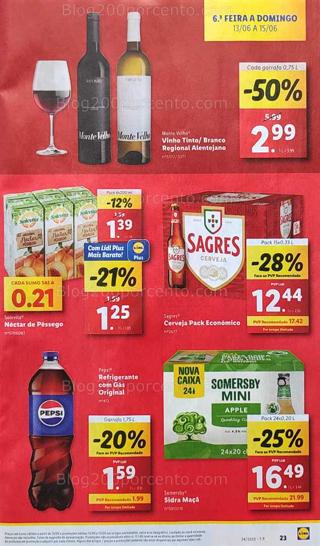 Antevisão Folheto LIDL Promoções de 9 a 15 junho fim de semana