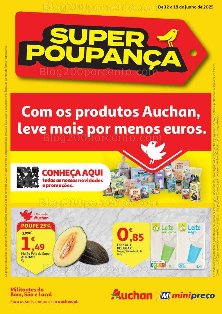 Antevisão Folheto MINIPREÇO - AUCHAN Promoções de 12 a 18 junho all