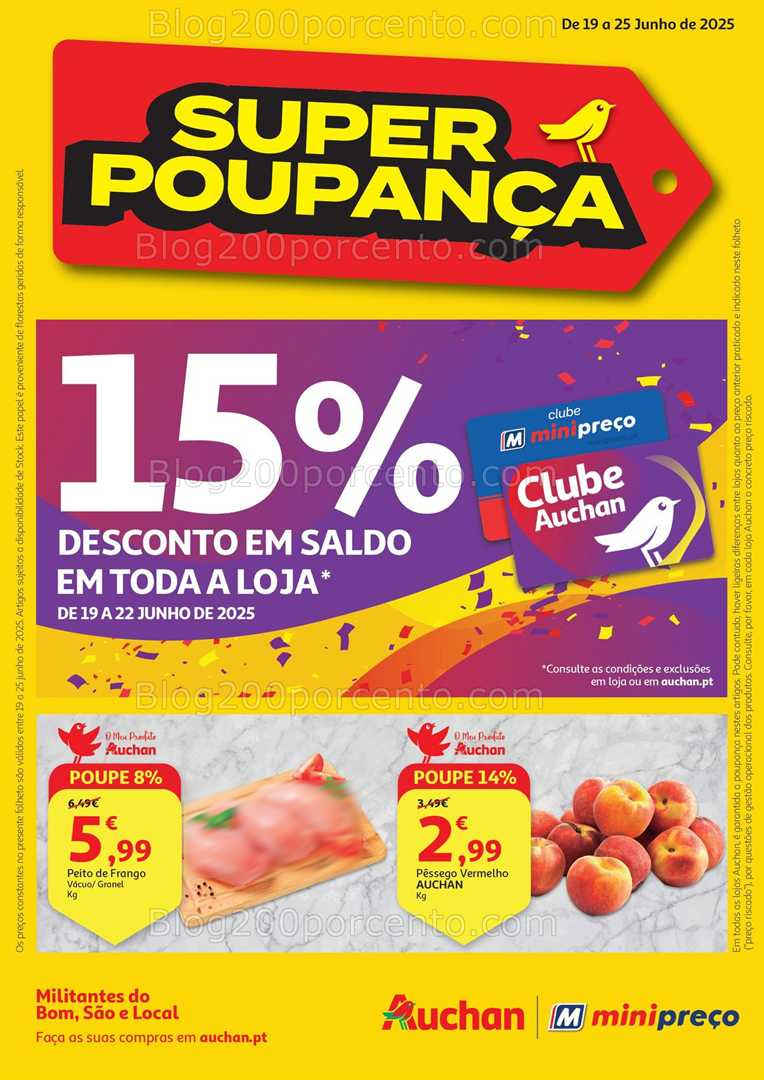 Antevisão Folheto AUCHAN - MINIPREÇO Promoções de 19 a 25 junho all