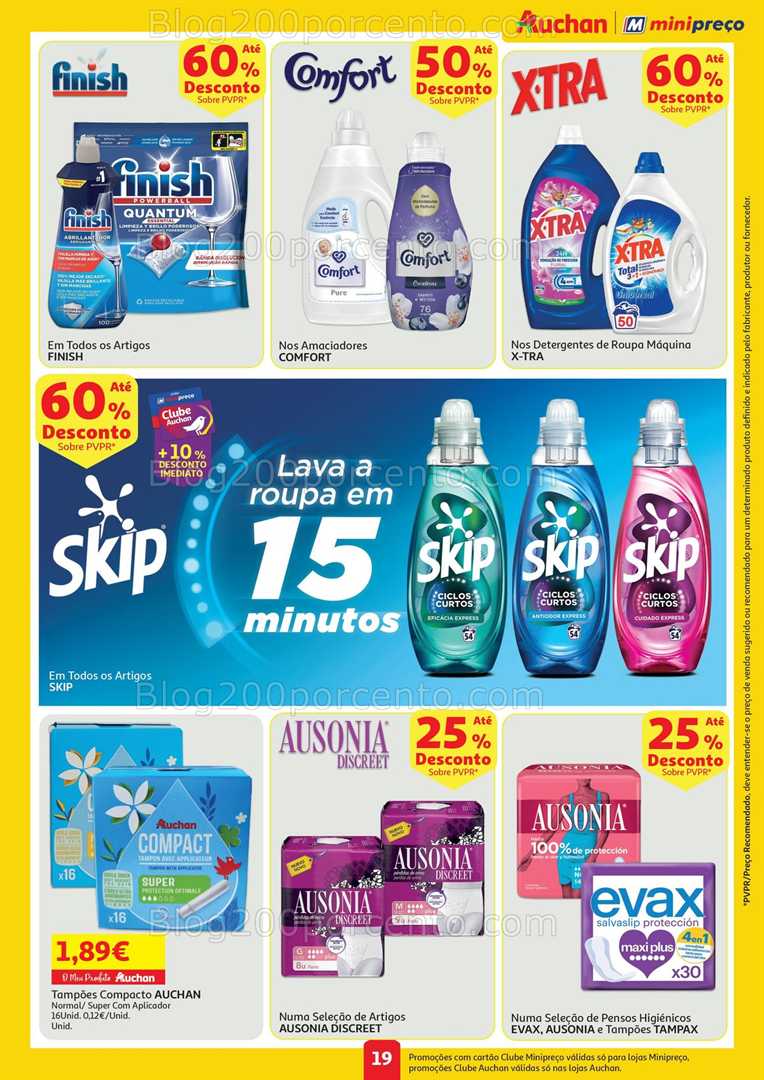 Antevisão Folheto AUCHAN - MINIPREÇO Promoções de 19 a 25 junho all