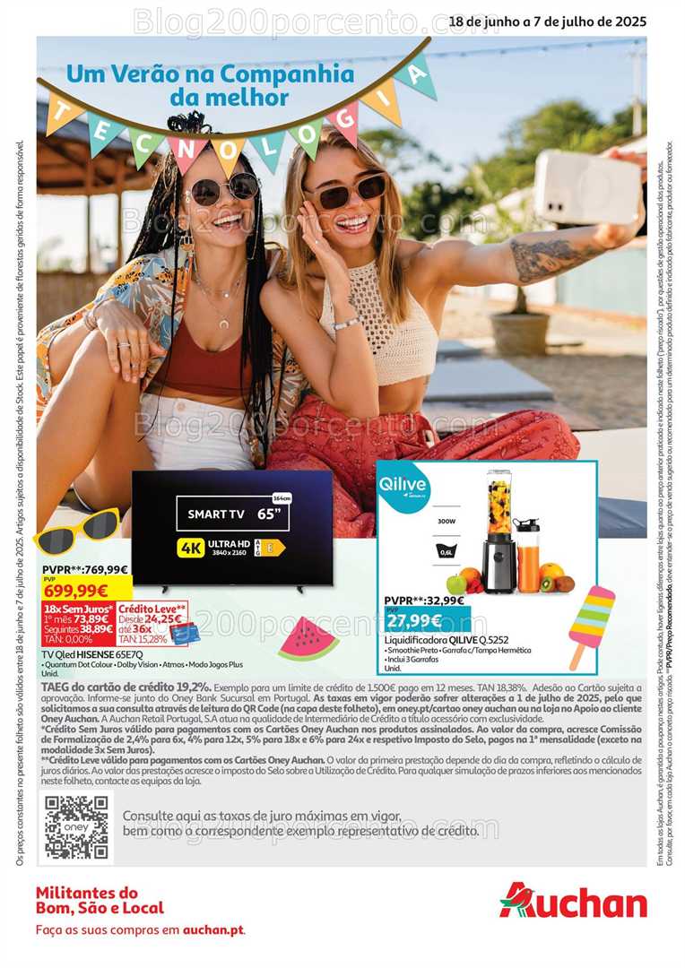 Antevisão Folheto AUCHAN Tecnologia Promoções de 18 junho a 7 julho all