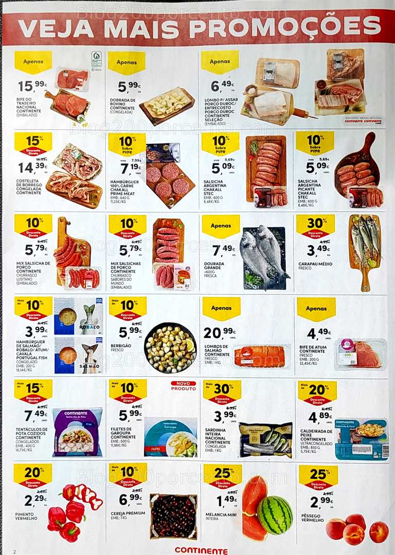 Antevisão Folheto CONTINENTE Promoções Fim de Semana - 13 a 16 junho all