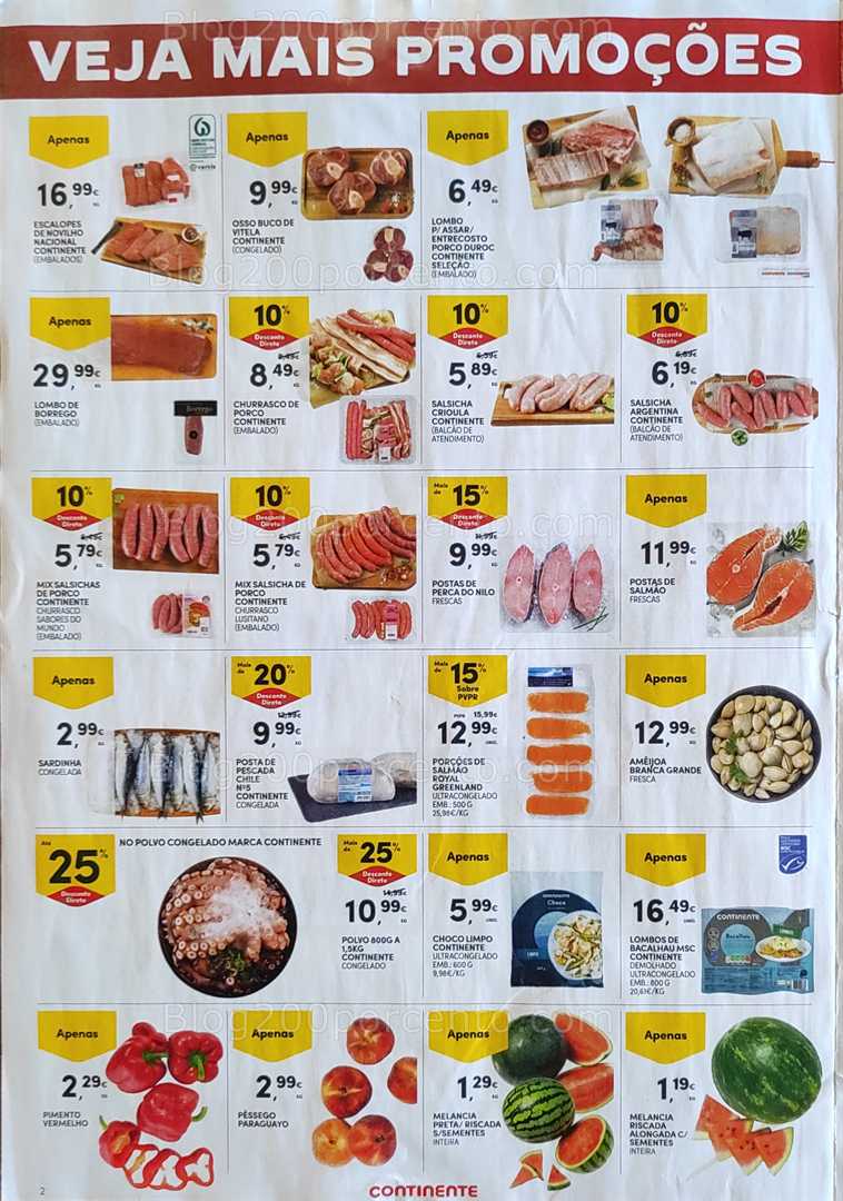 Antevisão Folheto CONTINENTE Promoções Fim de Semana - 20 a 23 junho all