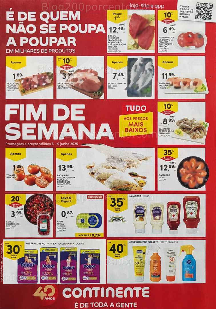 Antevisão Folheto CONTINENTE Promoções Fim de Semana - 6 a 9 junho all