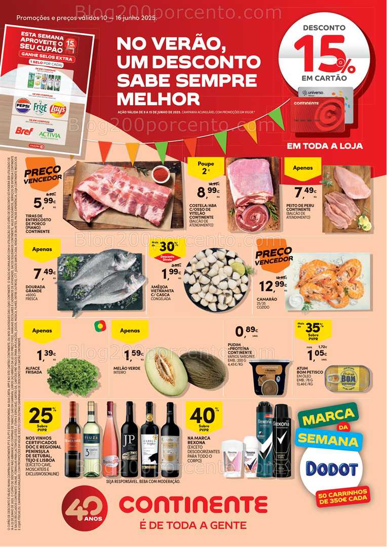 Antevisão Folheto CONTINENTE Promoções de 10 a 16 junho all