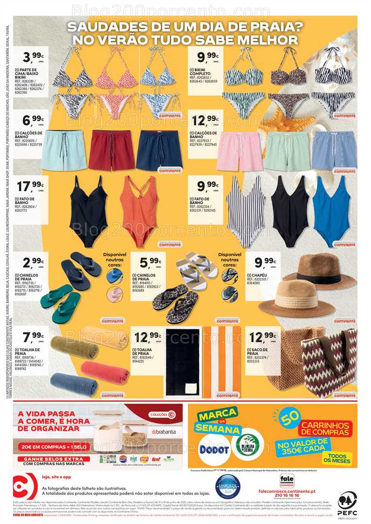 Antevisão Folheto CONTINENTE Promoções de 10 a 16 junho bazar