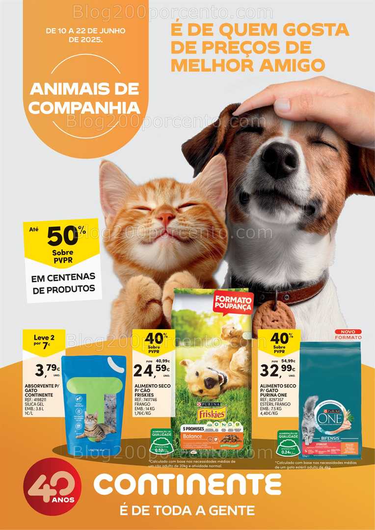 Antevisão Folheto CONTINENTE Feira Animal Promoções de 10 a 22 junho