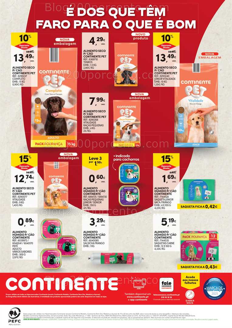 Antevisão Folheto CONTINENTE Feira Animal Promoções de 10 a 22 junho