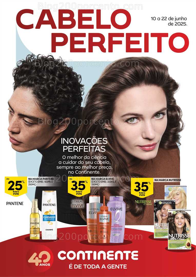 Antevisão Folheto CONTINENTE Beleza e Cabelo Promoções de 10 a 22 junho
