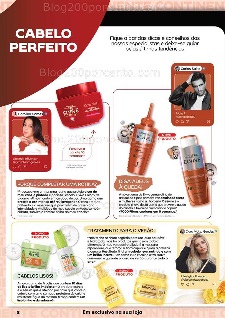 Antevisão Folheto CONTINENTE Beleza e Cabelo Promoções de 10 a 22 junho
