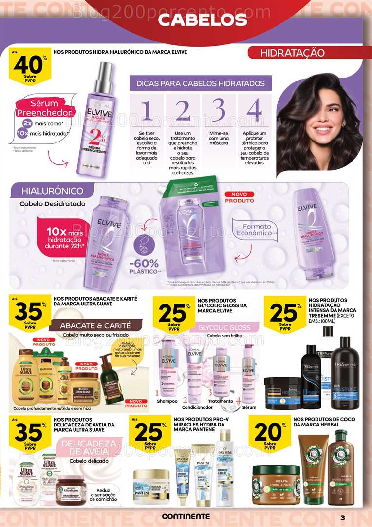 Antevisão Folheto CONTINENTE Beleza e Cabelo Promoções de 10 a 22 junho