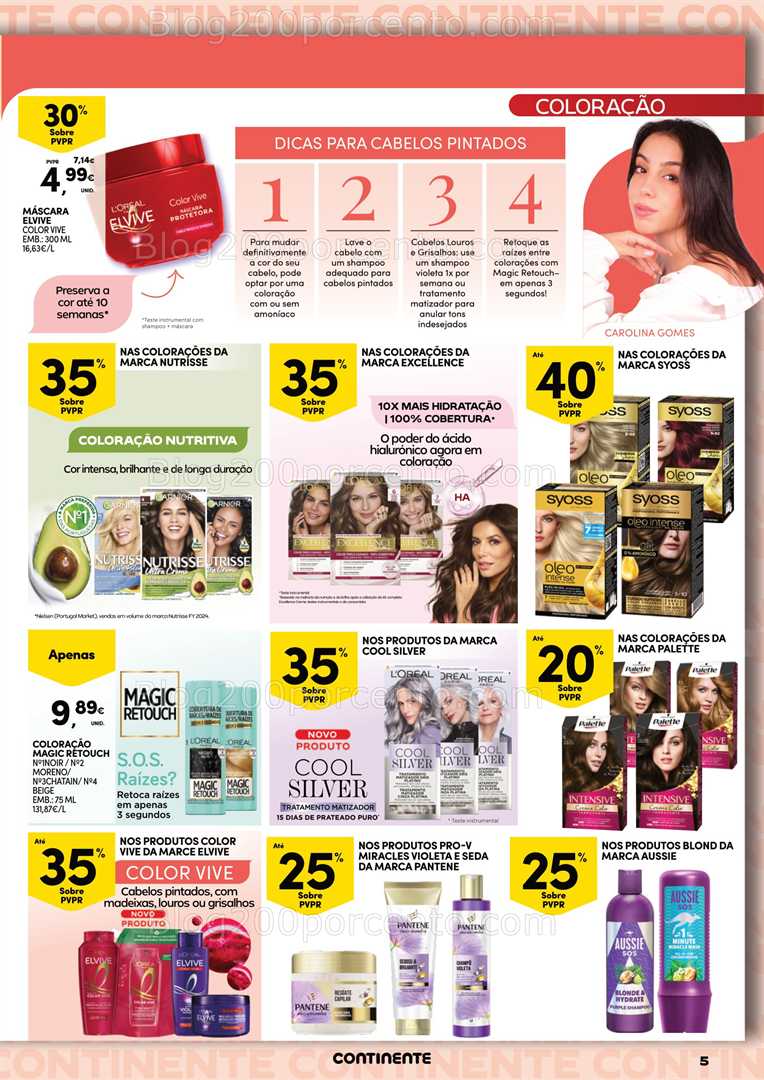 Antevisão Folheto CONTINENTE Beleza e Cabelo Promoções de 10 a 22 junho