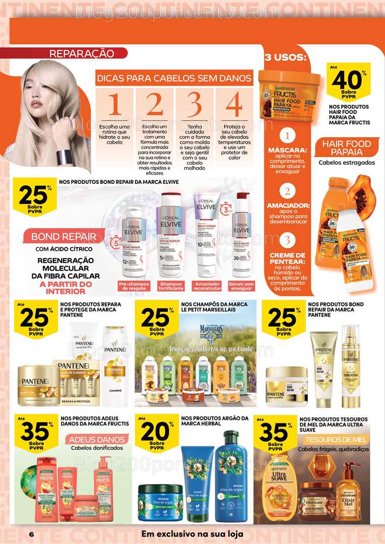 Antevisão Folheto CONTINENTE Beleza e Cabelo Promoções de 10 a 22 junho