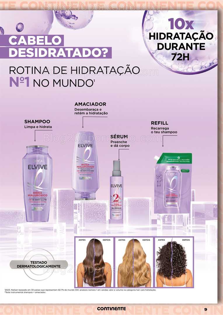 Antevisão Folheto CONTINENTE Beleza e Cabelo Promoções de 10 a 22 junho