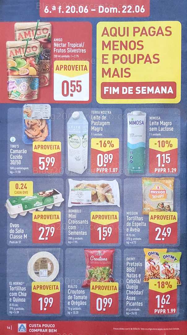 Antevisão Folheto ALDI Promoções de 16 a 22 junho all