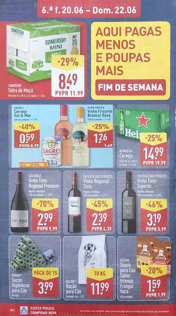 Antevisão Folheto ALDI Promoções de 16 a 22 junho all