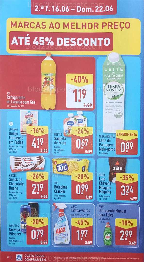 Antevisão Folheto ALDI Promoções de 16 a 22 junho all
