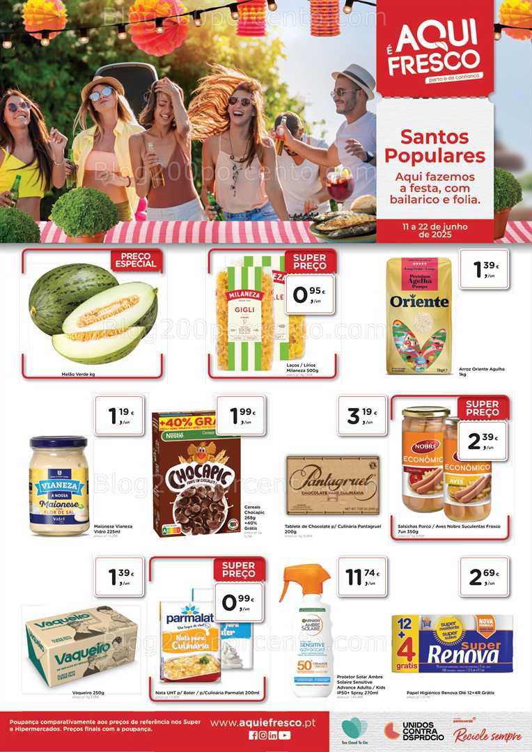 Antevisão Folheto AQUI É FRESCO Promoções de 11 a 22 junho all