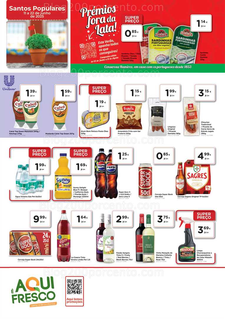 Antevisão Folheto AQUI É FRESCO Promoções de 11 a 22 junho all