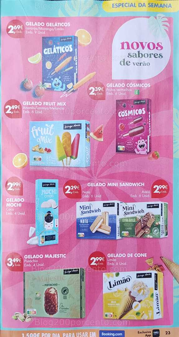 Antevisão Folheto PINGO DOCE Promoções de 10 a 16 junho gelados