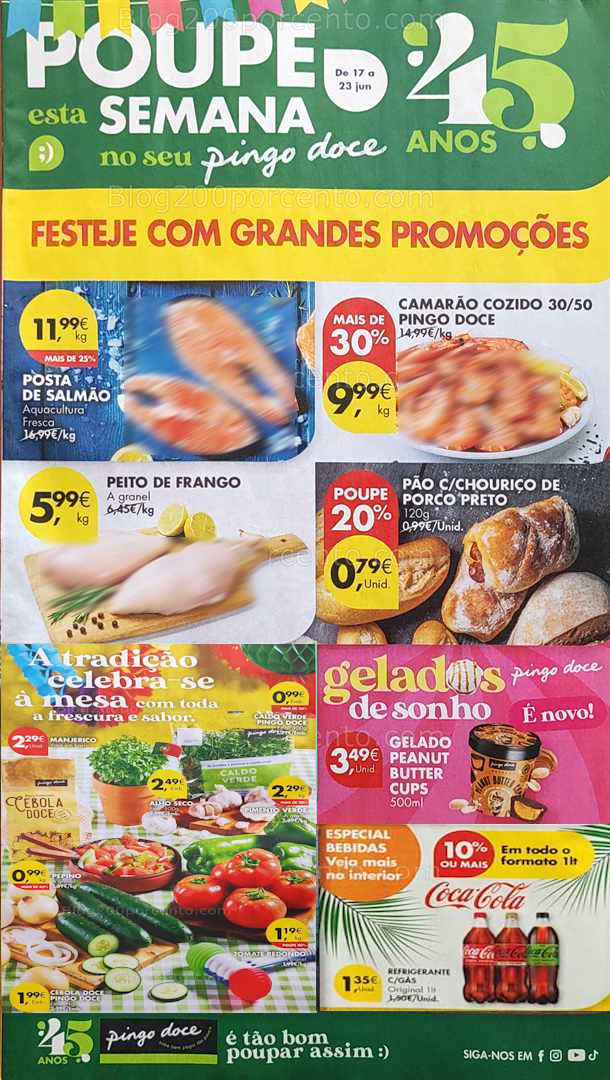 Antevisão Folheto PINGO DOCE Promoções de 17 a 23 junho all