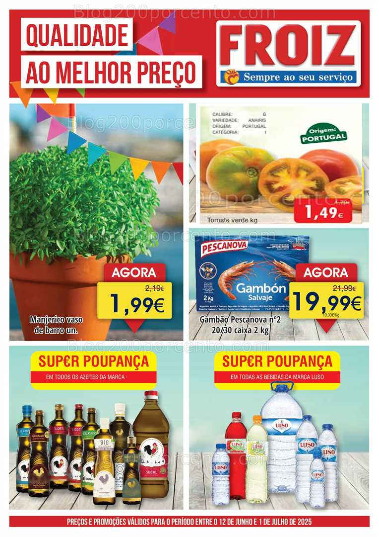 Antevisão Folheto FROIZ Especial Santos Populares - 12 junho a 1 julho