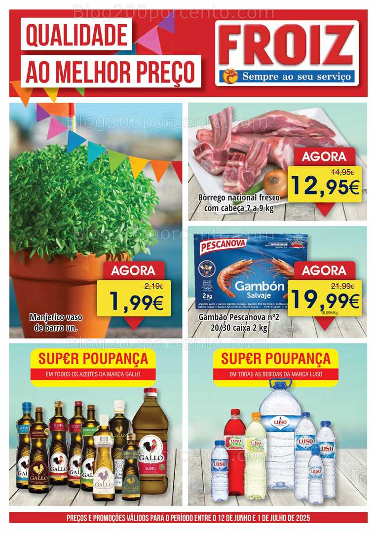 Antevisão Folheto FROIZ Especial Santos Populares - 12 junho a 1 julho