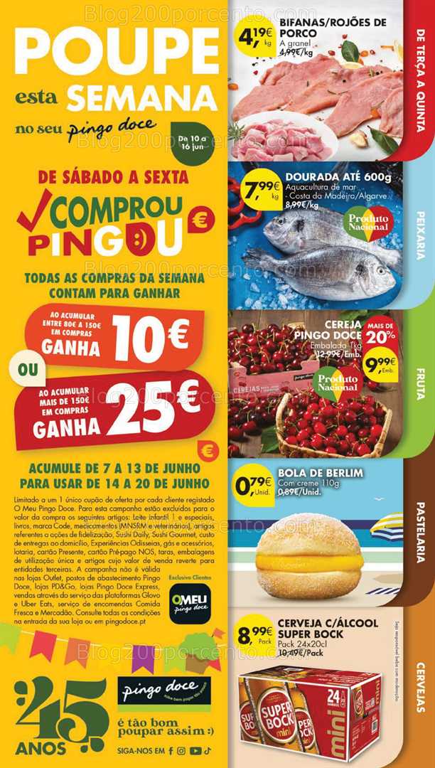 Antevisão Folheto PINGO DOCE Lojas Pequenas Promoções de 10 a 16 junho all