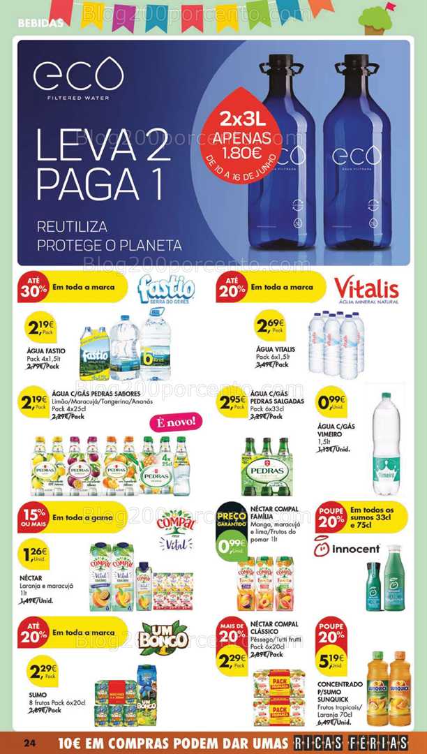 Antevisão Folheto PINGO DOCE Lojas Pequenas Promoções de 10 a 16 junho all