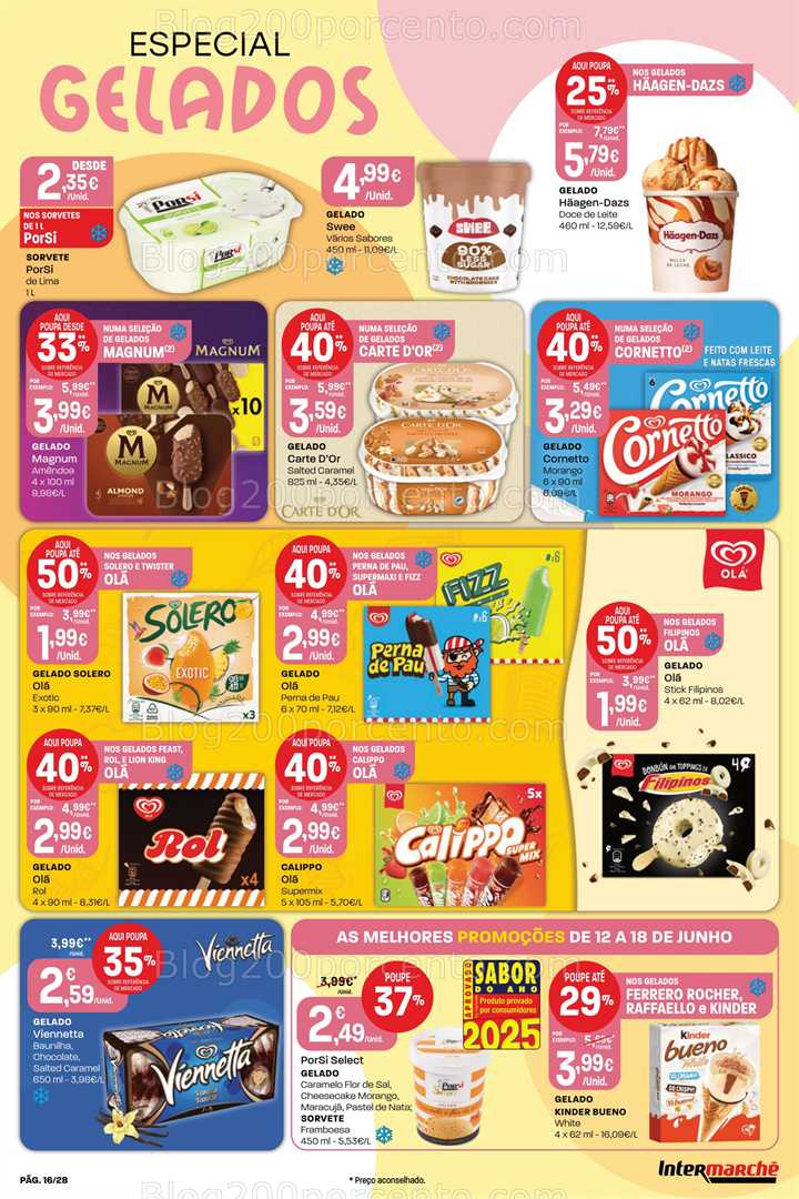 Antevisão Folheto INTERMARCHÉ Super Promoções de 12 a 18 junho all
