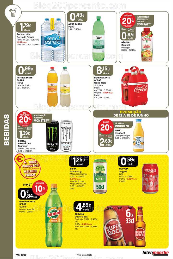Antevisão Folheto INTERMARCHÉ Super Promoções de 12 a 18 junho all