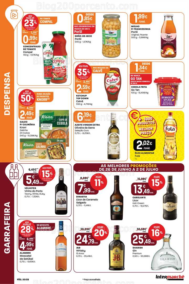 Antevisão Folheto INTERMARCHÉ Promoções de 26 julho a 2 julho all