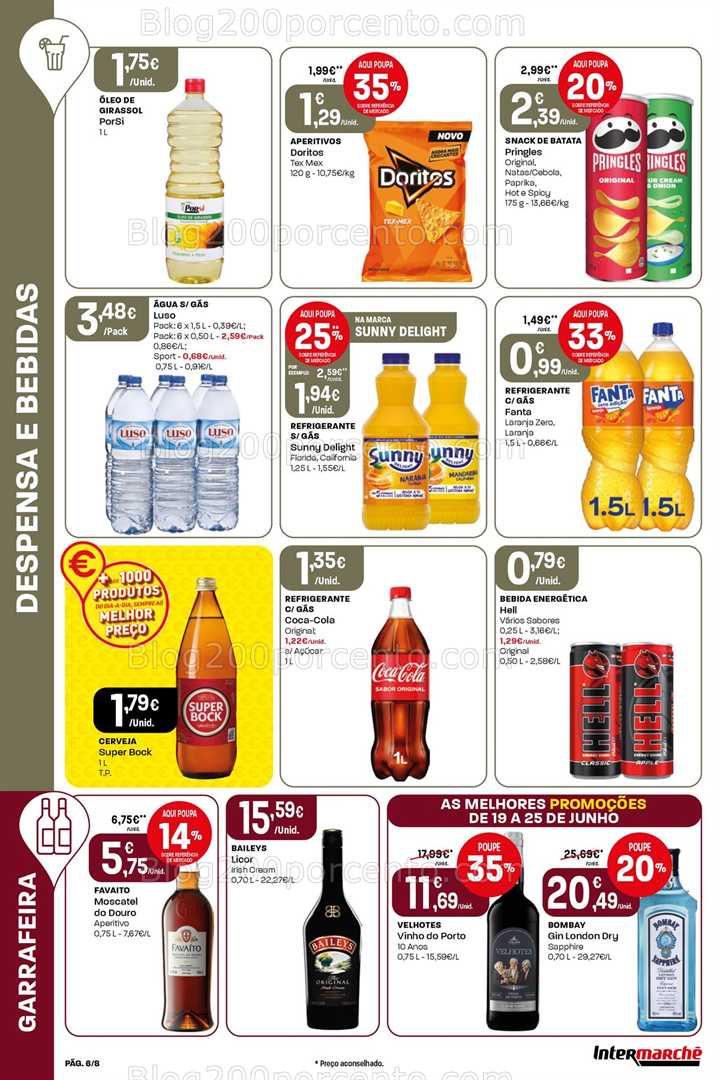 Antevisão Folheto INTERMARCHÉ Mini Promoções de 19 a 25 junho