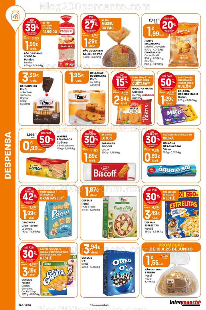 Antevisão Folheto INTERMARCHÉ Super Promoções de 19 a 25 junho all