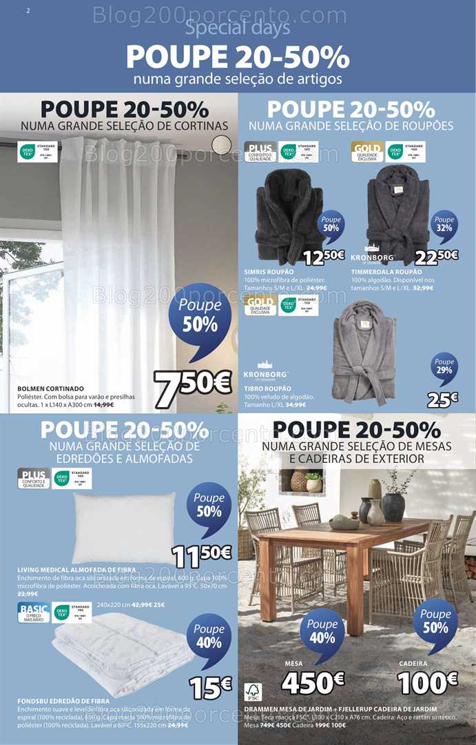 Antevisão Folheto JYSK Promoções de 12 junho a 16 julho all