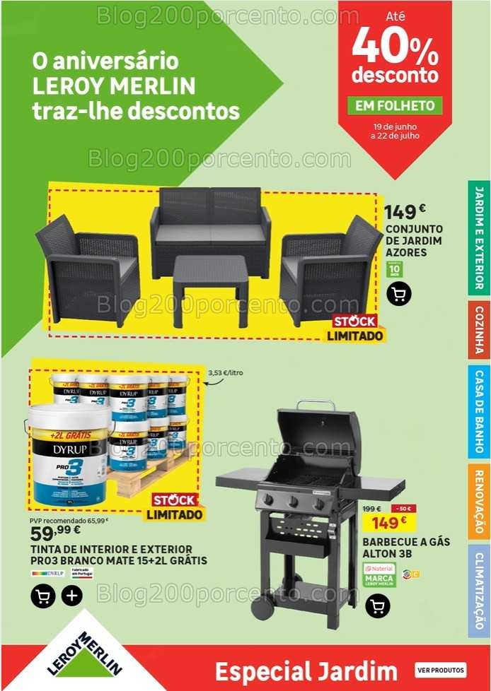 Antevisão Folheto LEROY MERLIN Especial Verão Promoções de 19 junho a 22 julho all